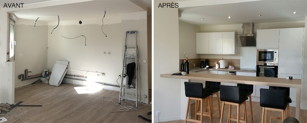 rénovation cuisine avant après